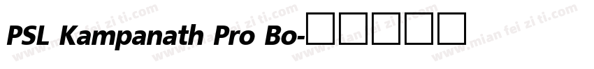 PSL Kampanath Pro Bo字体转换